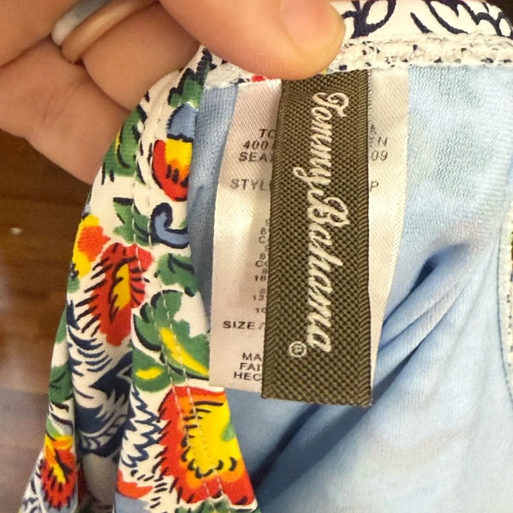 Tommy Bahama Floral Halter One-Piece Swimsuit - Picture 7 of 8